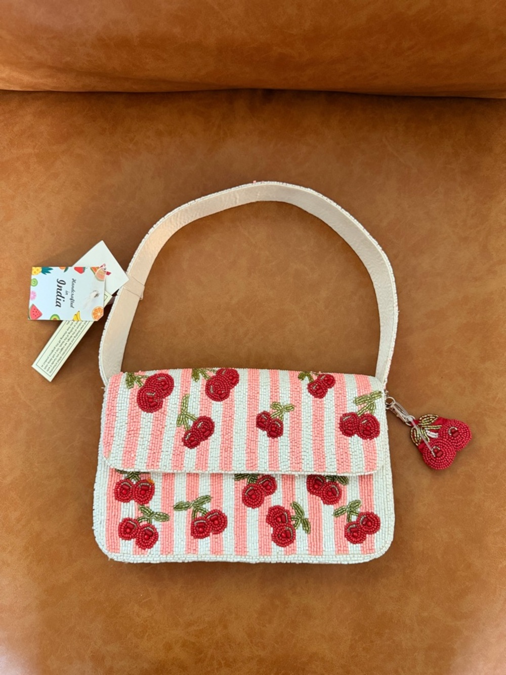 Viral TJ Maxx Beaded Cherries Bag Made in India Colorful TikTok Trend Purse